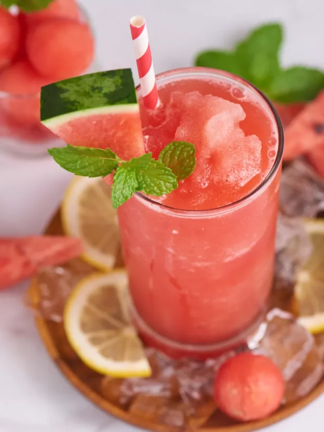 Fresh fruit smoothies, Homemade watermelon lemonade